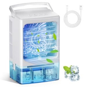 BriteZen Portable Air Conditioner, Personal Mini Fan 3 Wind Speed