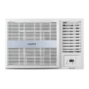 Voltas 1 Ton 3 Star, Fixed Speed Window AC (Copper, Turbo Mode, 2023 Model, 123 Vectra Platina, White)