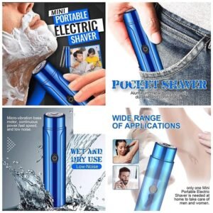 ARUND Electric Razor Shaver Hair Trimmer for Men | Dual-edge Blades | USB Painless Electric Beard Hair Shaves Touch Up Travel Mini Trimmer, Waterproof, Eco-/Travel-/User-Friendly