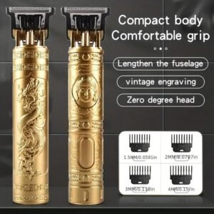 Professional Electric Hair Clipper for Men – Rechargeable Cordless Beard & Hair Trimmer with Adjustable Blades – Precision Grooming Machine